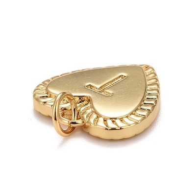Rack Plating Real 18K Gold Plated Brass Pendants KK-E260-01G-T-1