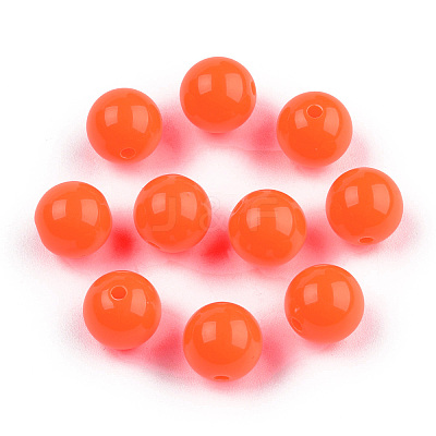 Fluorescent Acrylic Beads MACR-R517-8mm-03-1