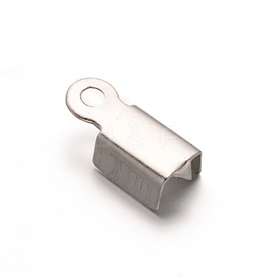 Tarnish Resistant 304 Stainless Steel Folding Crimp Ends STAS-E103-09B-1