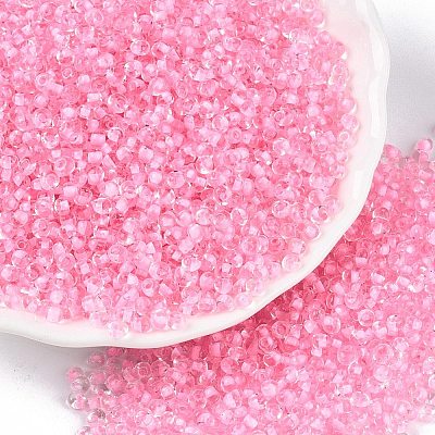 8/0 Inside Colours Transparent Glass Seed Beads X1-SEED-T007-06G-1