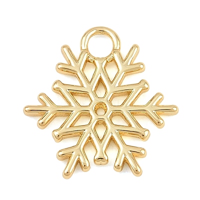 Christmas Brass Charms KK-CBA0565-08G-1
