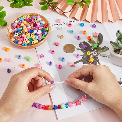 5 Styles Plastic Beads KY-SC0002-27-1