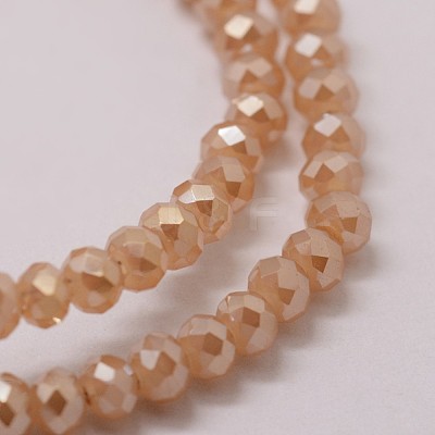 Electroplate Glass Bead Strands X-GLAA-K016-2x3mm-09PL-1