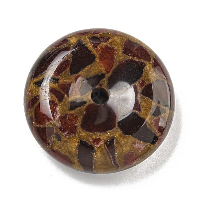 Synthetic Gold Clinquant Stone Pendants G-P549-03B-1