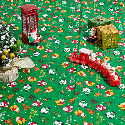 Christmas Theme Cotton Fabrics DIY-WH0622-374A-1