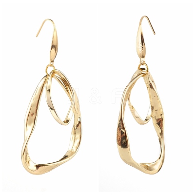 Alloy Twisted Ring Dangle Earring Sets EJEW-JE04503-1