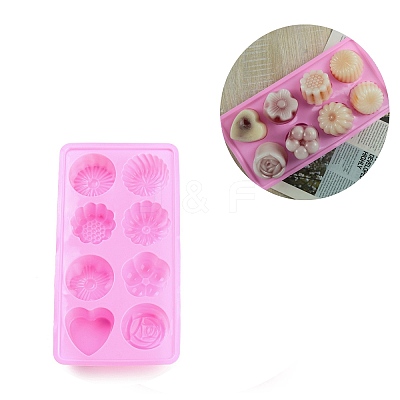 Flower Heart DIY Silicone Fondant Molds LS-SIMO-D003-07G-1