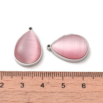 304 Stainless Steel Pendants STAS-L022-045P-04-1
