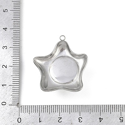 304 Stainless Steel Pendants STAS-B092-13P-1