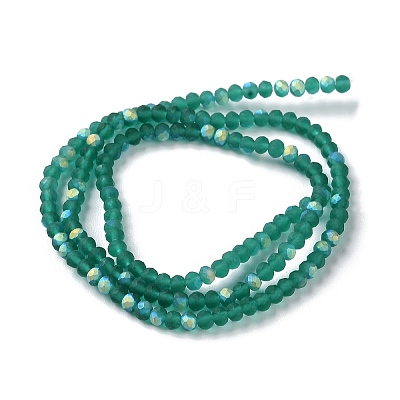 Imitation Jade Glass Beads Strands EGLA-A034-T2mm-MB18-1