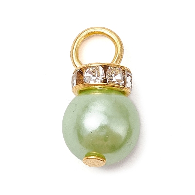 Imitation Pearl Acrylic Charms PALLOY-JF03324-01-1
