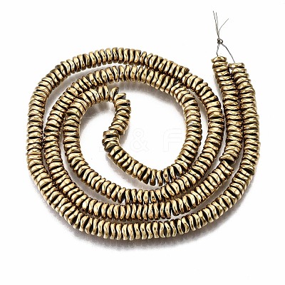 Electroplate Non-magnetic Synthetic Hematite Beads Strands X-G-T114-55G-1