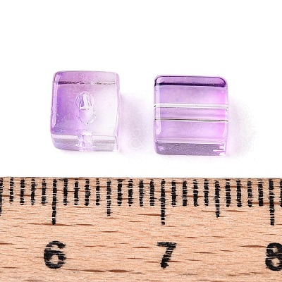 Baking Paint Transparent Glass Beads LS-DGLA-N005-01A-07-1