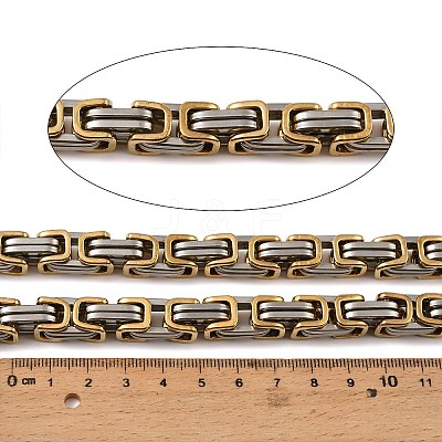304 Stainless Steel Byzantine Chains SA-E001-20GP-A-1
