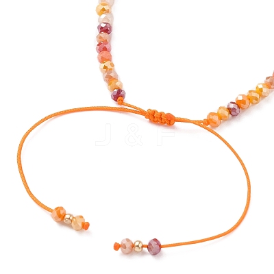 Adjustable Nylon Thread Braided Bead Bracelets BJEW-JB05658-1