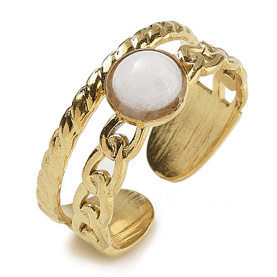 Natural & Synthetic Gemstone Finger Rings RJEW-U027-06G-1