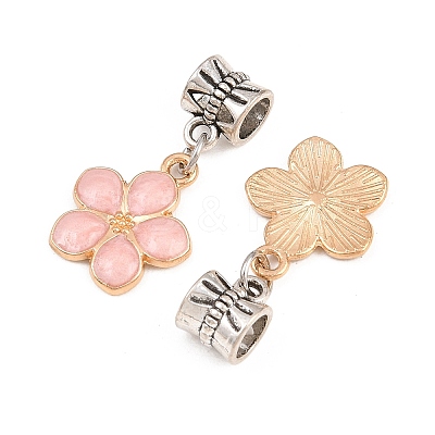 Alloy Enamel European Dangle Charms PALLOY-YW011-02-1