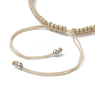 Natural Cowrie Shell Braided Bead Bracelets for Women BJEW-JB11765-05-1