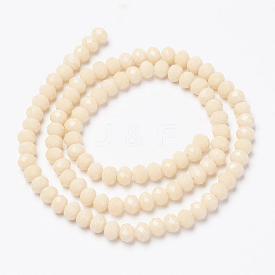 Opaque Solid Color Glass Beads Strands X-EGLA-A034-P6mm-D05-1