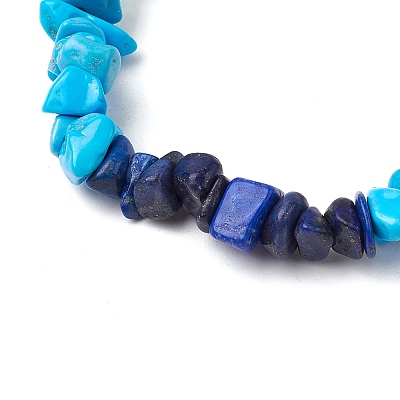 Gemstone Stretch Bracelet BJEW-JB11012-01-1