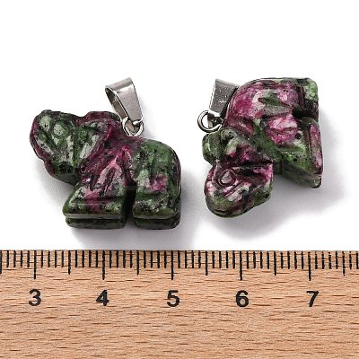 Dyed Natural Marble Pendants G-B127-05P-04-1
