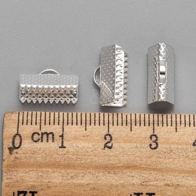 Iron Ribbon Crimp Ends E005Y-S-1