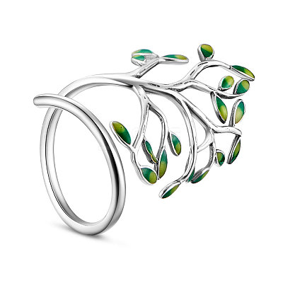 Stylish Rhodium Plated 925 Sterling Silver Ring JR390A-1