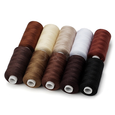 10 Colors Polyester Sewing Thread PW-WG4C286-15-1