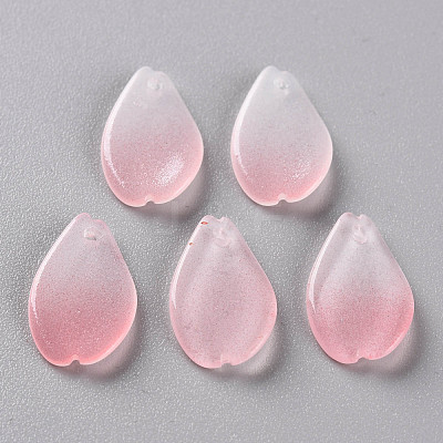 Two Tone Transparent Spray Painted Glass Pendants GLAA-S190-014D-02-1
