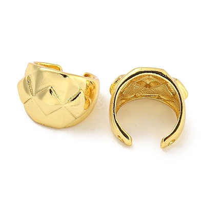 Brass Cuff Earrings EJEW-C104-114G-1