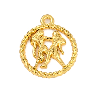 Twelve Constellations Alloy Pendants PALLOY-Q006-01G-G-1