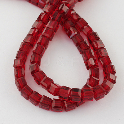 Glass Bead Strands GLAA-R041-8x8mm-02-1