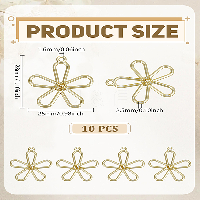 10Pcs Alloy Pendants FIND-LP0005-32-1
