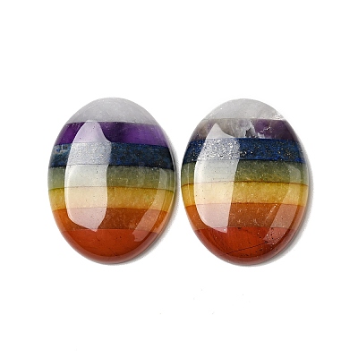 Chakra Natural Mixed Gemstone Cabochons G-F724-01D-1