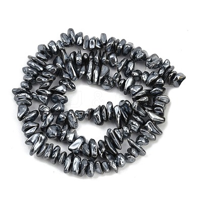 Electroplated Shell Pearl Beads Strands BSHE-H113-01C-1