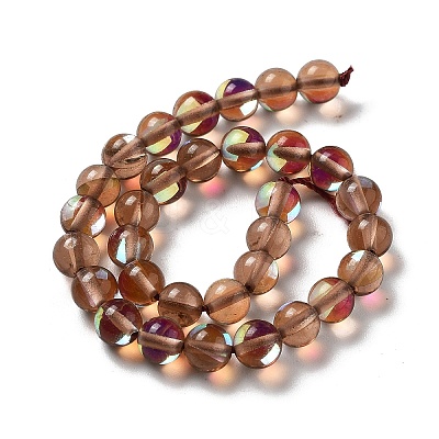 Synthetic Moonstone Beads Strands G-P528-J01-02-1