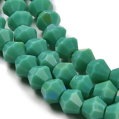Opaque Solid Color Imitation Jade Glass Beads Strands LS-EGLA-A039-P4mm-L07-1