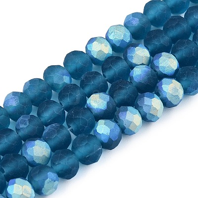 Transparent Glass Beads Strands EGLA-A044-T6mm-MB27-1