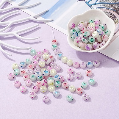 200Pcs Luminous Acrylic Beads MACR-YW0001-39-1