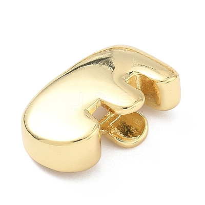 Brass Initial Beads KK-B167-27G-01E-1
