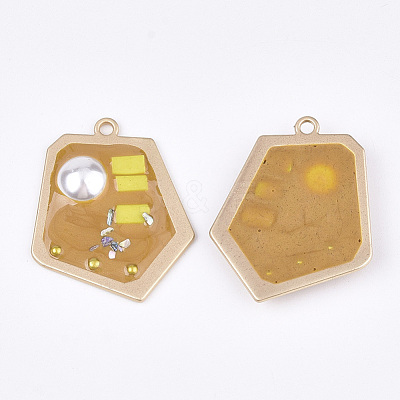 Epoxy Resin Pendants RESI-S365-74E-1