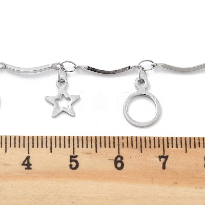 304 Stainless Steel Link Chains CHS-U002-05P-06-1