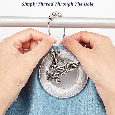 DIY Eagle Shower Curtain Hook Rings Making Kit DIY-GA0003-64-1