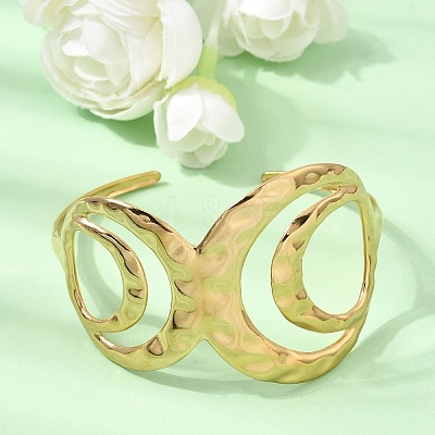 304 Stainless Steel Wide Cuff Bangles SA-CBA90C5-04G-1