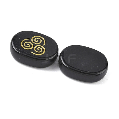 4Pcs 4 Styles Natural Obsidian Display Decorations G-F786-02B-07-1