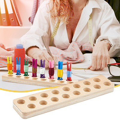 Wood Clip Floss Holder FIND-WH0290-74B-1