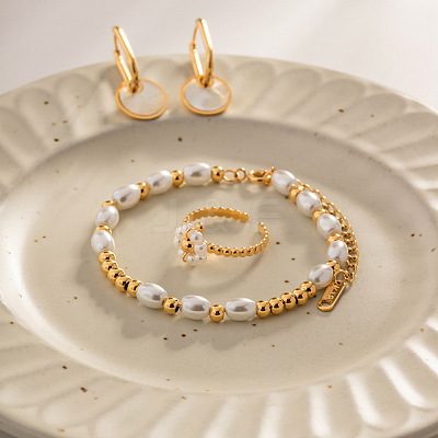 304 Stainless Steel Round Beaded Bracelets VG5654-1