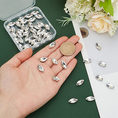 80Pcs Sew on Rhinestone DIY-MA0005-55C-1
