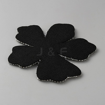 Felt & Rhinestone Embroider Thread Iron on/Sew On Patches PATC-WH0023-30A-1