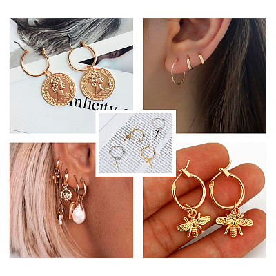 Stainless Steel Hoop Earrings STAS-TA0001-23B-1